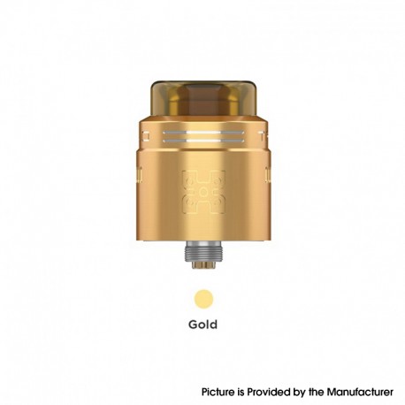 Authentic GeekVape TALO X RDA Rebuildable Dripping Atomizer w/ BF Pin - Gold, Stainless Steel, 24mm Diameter