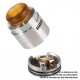 Authentic GeekVape TALO X RDA Rebuildable Dripping Atomizer w/ BF Pin - Silver, Stainless Steel, 24mm Diameter