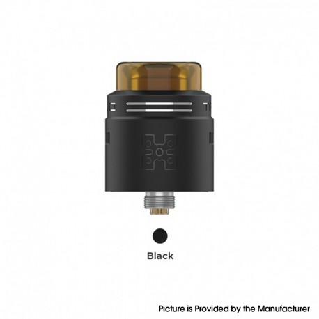 Authentic GeekVape TALO X RDA Rebuildable Dripping Atomizer w/ BF Pin - Black, Stainless Steel, 24mm Diameter