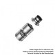 Authentic Vapefly Siegfried Kit with Siegfried Mesh RTA + Siegfried Tube Mod - Silver, 1 x 18650 / 20700 / 21700, 7.0ml, 25.2mm