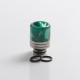 Authentic REEWAPE AS319 510 Drip Tip for RDA / RTA / RDTA / Sub Ohm Tank Vape Atomizer - Green Gold, Resin & SS, 20mm