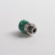 Authentic REEWAPE AS319 510 Drip Tip for RDA / RTA / RDTA / Sub Ohm Tank Vape Atomizer - Green Gold, Resin & SS, 20mm