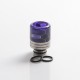 Authentic REEWAPE AS319S 510 Drip Tip for RDA / RTA / RDTA / Sub Ohm Tank Vape Atomizer - Purple, Resin & SS, 20mm