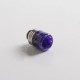 Authentic REEWAPE AS319S 510 Drip Tip for RDA / RTA / RDTA / Sub Ohm Tank Vape Atomizer - Purple, Resin & SS, 20mm