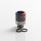 Authentic REEWAPE AS319S 510 Drip Tip for RDA / RTA / RDTA / Sub Ohm Tank Vape Atomizer - Purple Red Green, Resin & SS, 20mm