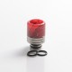 Authentic REEWAPE AS319S 510 Drip Tip for RDA / RTA / RDTA / Sub Ohm Tank Vape Atomizer - Red, Resin & SS, 20mm