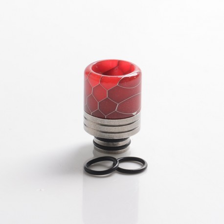 Authentic REEWAPE AS319S 510 Drip Tip for RDA / RTA / RDTA / Sub Ohm Tank Atomizer - Red, Resin & SS, 20mm