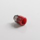 Authentic REEWAPE AS319S 510 Drip Tip for RDA / RTA / RDTA / Sub Ohm Tank Vape Atomizer - Red, Resin & SS, 20mm