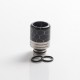 Authentic REEWAPE AS319S 510 Drip Tip for RDA / RTA / RDTA / Sub Ohm Tank Vape Atomizer - Black, Resin & SS, 20mm