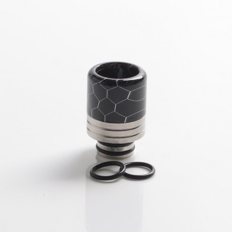 Authentic REEWAPE AS319S 510 Drip Tip for RDA / RTA / RDTA / Sub Ohm Tank Atomizer - Black, Resin & SS, 20mm
