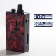 Authentic Mechlyfe Ratel XS 80W TC VW DL / MTL Rebuildable AIO Pod System Vape Kit - Black & Resin Red, 5.5ml, 5~80W, 1 x 18650