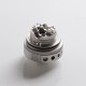 Authentic Gas Mods Pallas MTL RTA Rebuildable Tank Vape Atomizer - Grey, Stainless Steel + Glass, 22mm Diameter