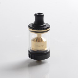 [Ships from Bonded Warehouse] Authentic Gas Mods Pallas MTL RTA Rebuildable Tank Atomizer - Black, SS+ Glass, 22mm