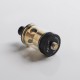 Authentic Gas Mods Pallas MTL RTA Rebuildable Tank Vape Atomizer - Black, Stainless Steel + Glass, 22mm Diameter