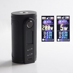 Authentic Ultroner x Fallout Gaea 200W Box Mod - Black, VW 5~200W, 2 x 18650 / 20700 / 21700, Sevo 200C Chipset