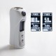 Authentic KSL Box S 80W TC VW Variable Wattage Vape Box Mod - White, 1 x 18650