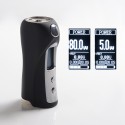 Authentic KSL Box S 80W TC VW Variable Wattage Box Mod - Black, 5~80W, 1 x 18650