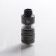 Authentic Kizoku Unlimit DL RTA Rebuildable Tank Vape Atomizer w/ Prebuild Coil - Gun Metal, SS + Glass, 3.5ml, 24mm Diameter