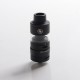 Authentic Kizoku Unlimit DL RTA Rebuildable Tank Vape Atomizer w/ Prebuild Coil - Matte Black, SS + Glass, 3.5ml, 24mm Diameter