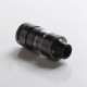 Authentic Kizoku Unlimit DL RTA Rebuildable Tank Vape Atomizer w/ Prebuild Coil - Gun Metal, SS + Glass, 3.5ml, 24mm Diameter