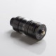 Authentic Kizoku Unlimit DL RTA Rebuildable Tank Vape Atomizer w/ Prebuild Coil - Gun Metal, SS + Glass, 3.5ml, 24mm Diameter