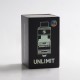 Authentic Kizoku Unlimit DL RTA Rebuildable Tank Vape Atomizer w/ Prebuild Coil - Gun Metal, SS + Glass, 3.5ml, 24mm Diameter