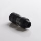 Authentic Kizoku Unlimit DL RTA Rebuildable Tank Vape Atomizer w/ Prebuild Coil - Matte Black, SS + Glass, 3.5ml, 24mm Diameter