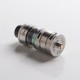 Authentic Kizoku Unlimit DL RTA Rebuildable Tank Vape Atomizer w/ Prebuild Coil - SS, SS + Glass, 3.5ml, 24mm Diameter