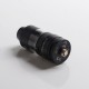 Authentic Kizoku Unlimit DL RTA Rebuildable Tank Vape Atomizer w/ Prebuild Coil - Matte Black, SS + Glass, 3.5ml, 24mm Diameter