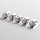 Authentic Asvape Hita Mech Mod RBA Pod Vape Kit / Hita Ink Kit Replacement DTL Mesh Coil Head - Silver, 0.3ohm (5 PCS)