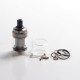 Authentic Augvape Intake MTL RTA Rebuildable Tank Vape Atomizer - Gun Metal, Stainless Steel + Glass, 3.1ml/4.6ml, 24mm Diameter