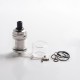 Authentic Augvape Intake MTL RTA Rebuildable Tank Vape Atomizer - Silver, Stainless Steel + Glass, 3.1ml / 4.6ml, 24mm Diameter