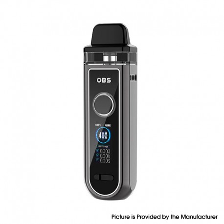 Authentic OBS Skye Pod System Mod Kit Standard Version - Gun Metal, VW 5~40W, 1600mAh, 4.0ml, 0.4ohm / 1.0ohm