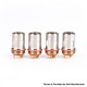 Authentic KIZOKU Unlimit DL RTA Replacement KCU1 Single Mesh Coil Head - 0.15ohm (70~80W) (4 PCS)