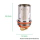 Authentic KIZOKU Unlimit DL RTA Replacement KCU1 Single Mesh Coil Head - 0.15ohm (70~80W) (4 PCS)