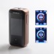 Authentic Vaporesso LUXE II 220W VW Variable Wattage Vape Box Mod - Bronze Coral, 2 x 18650, 5~220W