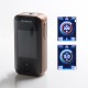 Authentic Vaporesso LUXE II 220W VW Variable Wattage Vape Box Mod - Bronze Stripe, 2 x 18650, 5~220W