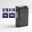 Authentic Dovpo Top Gear DNA250C 200W TC VW Box Mod - Carbon / Black, 1~200W, 2 x 18650, Evolv DNA 250C Chipset