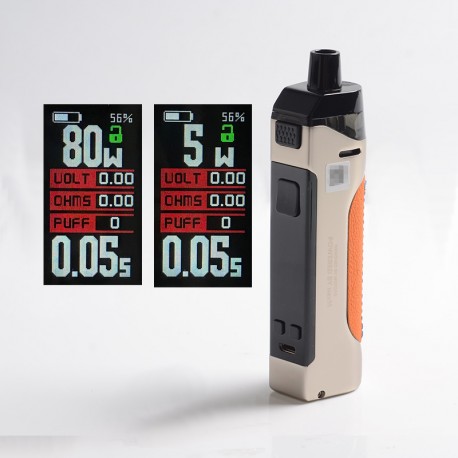 [Ships from Bonded Warehouse] Authentic Wotofo Manik 80W Pod System Mod Kit - Nano Chrome, VW 5~80W, 1 x 18650, 4.5ml, 0.2ohm