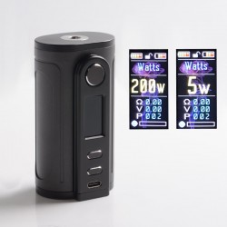 Authentic Ultroner x Fallout Gaea 200W Box Mod - Gun Grey, VW 5~200W, 2 x 18650 / 20700 / 21700, Sevo 200C Chipset