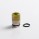 Authentic REEWAPE AS318S 810 Drip Tip for RDA / RTA / RDTA / Sub Ohm Tank Vape Atomizer - Yellow, Resin & SS, 20mm