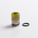 Authentic REEWAPE AS318S 810 Drip Tip for RDA / RTA / RDTA / Sub Ohm Tank Atomizer - Yellow, Resin & SS, 20mm