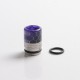 Authentic REEWAPE AS318S 810 Drip Tip for RDA / RTA / RDTA / Sub Ohm Tank Vape Atomizer - Purple, Resin & SS, 20mm