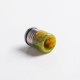 Authentic REEWAPE AS318S 810 Drip Tip for RDA / RTA / RDTA / Sub Ohm Tank Vape Atomizer - Yellow, Resin & SS, 20mm