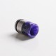 Authentic REEWAPE AS318S 810 Drip Tip for RDA / RTA / RDTA / Sub Ohm Tank Vape Atomizer - Purple, Resin & SS, 20mm