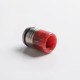 Authentic REEWAPE AS318S 810 Drip Tip for RDA / RTA / RDTA / Sub Ohm Tank Vape Atomizer - Red, Resin & SS, 20mm