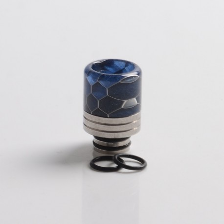 Authentic REEWAPE AS319S 510 Drip Tip for RDA / RTA / RDTA / Sub Ohm Tank Atomizer - Blue, Resin & SS, 20mm