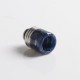 Authentic REEWAPE AS319S 510 Drip Tip for RDA / RTA / RDTA / Sub Ohm Tank Vape Atomizer - Blue, Resin & SS, 20mm