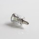 Authentic Yachtvape Pandora 30 Plus MTL RTA Replacement Bell Cap + Chimney + Drip Tip Set - Transparent, PC, 3.0ml