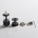 Dvarw MTL FL Facelift 24 Style RTA Rebuildable Tank Vape Atomizer w/ 11 x Air Inserts - Black, 3.5ml / 6.0ml, 24mm Diameter